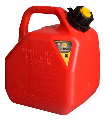 Bidon Driven Combustible 5 L Rojo Pico Vertedor Auto Moto Dr