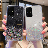 Funda Para Samsung Galaxy M31s Stars Moon Glitter Bling Cove