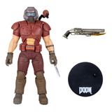 Doom Slayer Red Gold Figura Acción Eternal Mcfarlane Toys