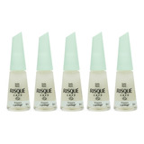 Kit 5 Esmalte Risque Care Seda Base Preparação Unha 8ml