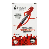 Marcador Permanente Nextep Punto Fino 2 Mm Con 12 Piezas