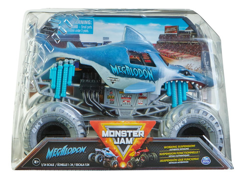 Monster Truck Monster Jam Oficial 1:24 Megalodon