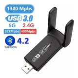 Adaptador Wifi 5ghz Usb 3.0 Dual 5g 1300mbps Bluetooth 4.2