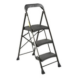 Silla Escalera Gorila 3 Pasos 1.3mt Acero Negra Ubermann