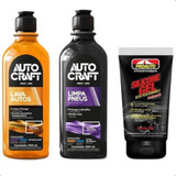 Kit Lava Carro Moto Shampoo Pretinho Silicone Automotivo