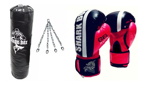 Bolsa 1.30mts Con Relleno+cadenas+guantes Profesionales Mma