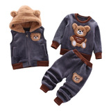 Set De Ropa Para Niños Cálida, Suave Y Transpirable