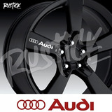 Set X5 Calcos Ploteo Audi Logo Para Llantas Sticker Tatoo