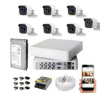 Kit 7 Câmeras Hilook Completo Full Hd 1080p Dvr 8 Canais