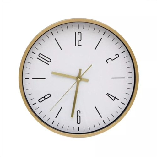 Reloj De Pared 30 Cm Vidrio Plastico Silencioso Deco