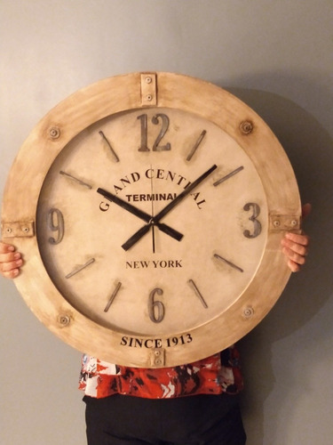Reloj De Pared Grande De 67 Cm Vintage