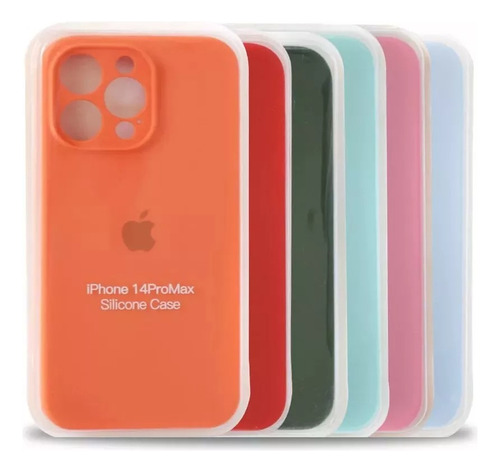 Funda De Silicona iPhone 11 A 14 Pro / Pro Max Colores Haedo