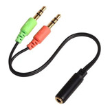 Cable Adaptador Audio Miniplug Hembra A Doble Macho Premium