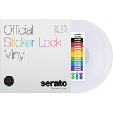 Time Code Serato 12  Transparente Sticker Lock Vinyl (par)