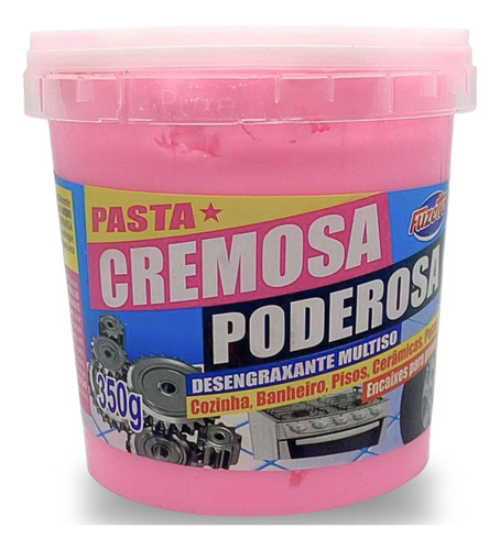 Pasta Rosa Cremosa Poderosa Limpeza Cozinha Banheiro Piso