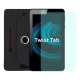 Kit Capa 360º + Película Para Positivo Twist Tab Plus T780