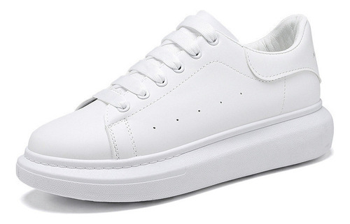 J Zapatos Casuales Blancos Transpirables Simples Para