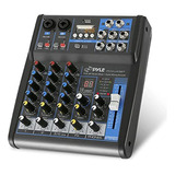 Pyle Professional Audio Mixer Tarjeta De Sonido Consola Sist
