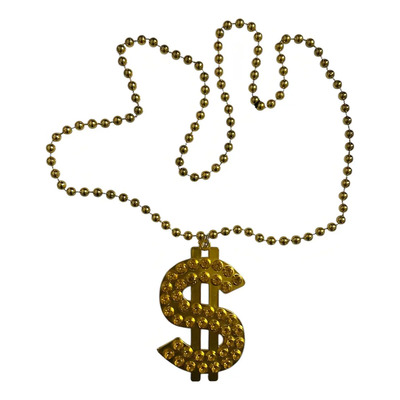 12 Collar Signo Dolar Pesos Hip Hop Fiesta Disco Retro | MercadoLibre