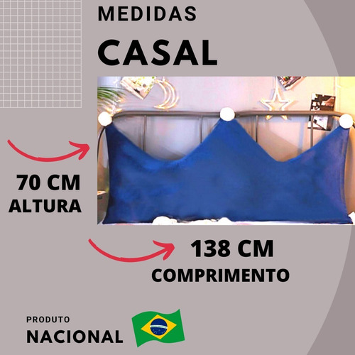 Almofada De Cama Box Casal Bau Encosto Cabeceira Tumblr Soft