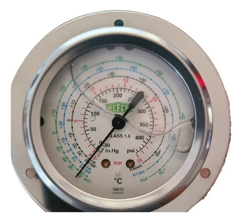 Manometro Refco Para Refrigerante Mr-305-ds-r22 1/4 Cls 1.6