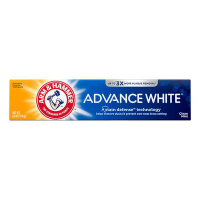 Pasta Dental Arm & Hammer Advance White 170 g Blanqueadora Extrema con Bicarbonato de Sodio y Flúor | MercadoLibre