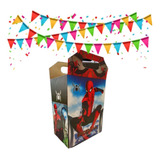 Spiderman Hombre Araña Paq Artículos Fiesta 30 Cajitas Dulce