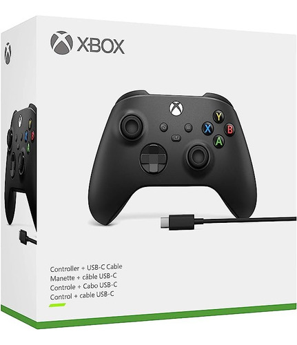Controle Joystick Microsoft Carbon Black Xbox Series X|s 