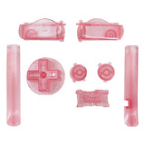 Set Botones Color Rosa Transparentes Para Game Boy Advance