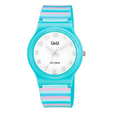 Reloj Q&q By Citizen V06a-012vy Para Mujer Sumergible 10 Atm