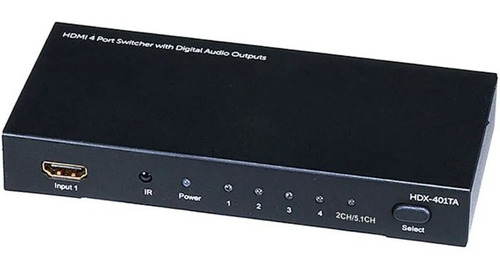 Switch Hdmi Multipuerto 1080p Extractor Audio Conmutador 4x1