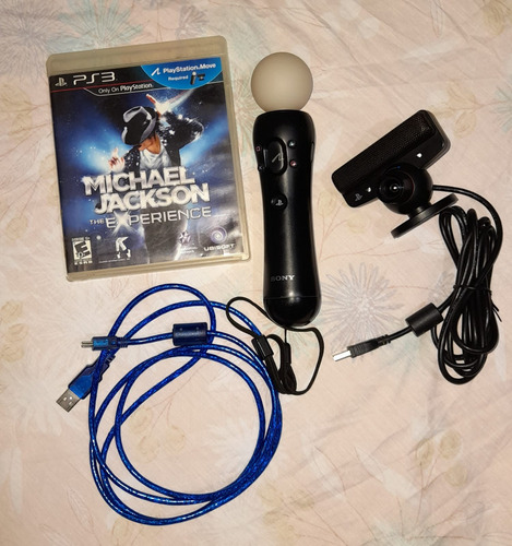 Kit Move Playstation Ps3 + Juego Michael Jackson The Experie