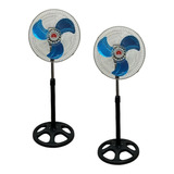 X2 Ventilador Pie Ventilador De Pedestal Pequeño Chico Metal