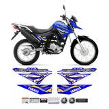 Kit Adesivos Moto Xtz Crosser 150 Z 2017 Azul Cor Xtz Crosser 150z 2017 Azul