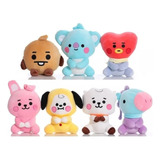 Peluche Grande Y Suave Smilewill Bt21, 22 Cm, 7 Piezas (tata