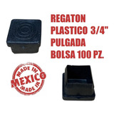 Regaton Tapón Cuadrado 3/4   Pulgada Plastico Bolsa 100pz 
