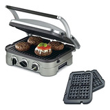 Cuisinart 5-in-1 Grill Griddler Panini Maker Bundle With Waf