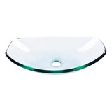 Ovalin Lavabo Cristal Templado 45cm Sobreponer Vidrio Denver