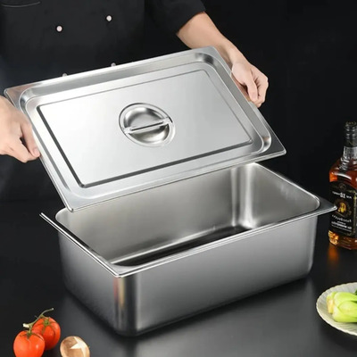Inserto Charola Entero Con Tapa Inoxidable 15 Cm De Profundi | Envío gratis