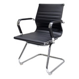 Cadeira De Escritório Interlocutor Fixa Cliente Cadeiras Inc Charles Eames Eiffel Esteirinha Confortável Preta Fib6124pr