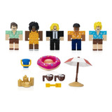 Set Roblox 6 Figuras Tropical Resort Incluye Codigo Digital