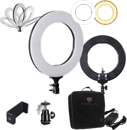 Iluminador Profissional Led Ring Light 60w Bicolor