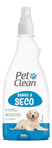 Spray Banho A Seco Cães E Gatos Sem Enxague 500 Ml 2und