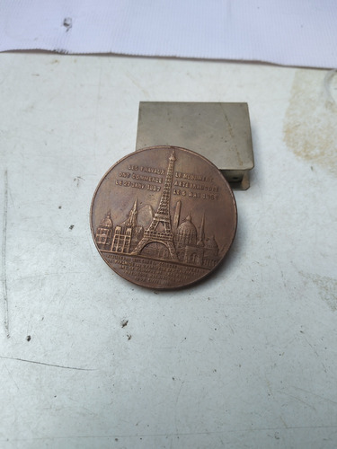 Medalla Antigua Souvenir La Tout Eiffel 1889 