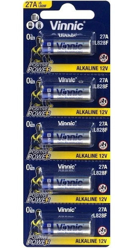 Pilas 27a Alcalina Original Vinnic L828f  Blister X5