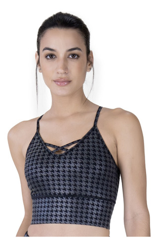 Top Deportivo Houndstooth Tone-tone Everlast