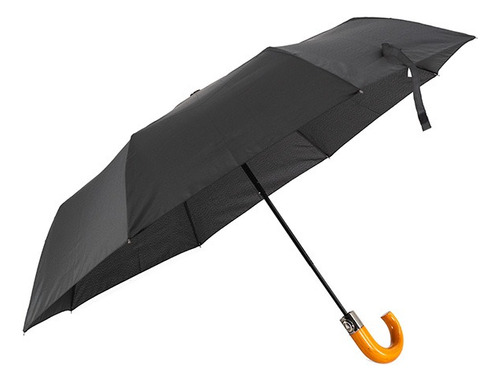 Paraguas Reforzado Anti Viento Diseño Colores Automático Color Negro 310095 Diseño De La Tela Liso