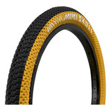 2 Pzs Llanta Bmx 20 X 2.125 Negra Con Amarillo Y Camaras 