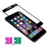 Mica Cristal Templado 9d Para iPhone 6 Plus Negro