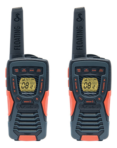 Radio Portátil Cobra Acxt1035r Flt Impermeable 59kms 2 Pack